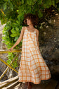 LE SOLEIL SUNDRESS • MANDARINE GINGHAM