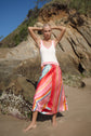 SET ADRIFT SILK SKIRT • SALT LAKE STRIPE